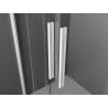 Mexen Velar Duo stumdomos dušo durys 160 cm, Skaidrus, Baltas - 871-160-000-02-20