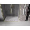 Mexen Velar Dvigubos stumdomos dušo durys 160 cm, skaidrios, šlifuotas auksas - 871-160-000-02-55