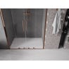 Mexen Velar Duo stumdomos dušo durys 160 cm, Skaidrus, Rožinio aukso - 871-160-000-02-60