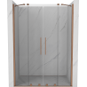 Mexen Velar Duo stumdomos dušo durys 150 cm, Skaidrus, varis šlifuotas - 871-150-000-02-65