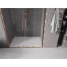 Mexen Velar Duo stumdomos dušo durys 160 cm, Skaidrus, varis šlifuotas - 871-160-000-02-65