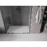 Mexen Velar „Duo“ stumdomos dušo durys, 140 cm, skaidrios, gun gray šlifuotos - 871-140-000-02-66