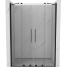 Mexen Velar Duo stumdomos dušo durys 150 cm, Skaidrus, Juodas - 871-150-000-02-70