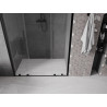 Mexen Velar Dvigubos dušo durys slankiosios 150 cm, skaidrios, juodos - 871-150-000-02-70