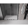 Mexen Velar Dvigubos stumdomos dušo durys 160 cm, permatomos, juodos - 871-160-000-02-70