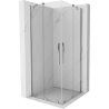 Mexen Velar Duo stumdoma dušo kabina 90 x 90 cm, Skaidrus, chromo - 871-090-090-02-01