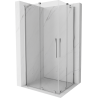 Mexen Velar Dviguba įstumiama dušo kabina 100 x 90 cm, skaidri, chromas - 871-100-090-02-01