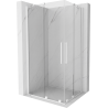 Mexen Velar Duo stumdomas dušo kabinas 100 x 90 cm, skaidrus, baltas - 871-100-090-02-20