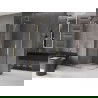 Mexen Velar Duo stumdoma dušo kabina 100 x 90 cm, Skaidrus, auksinė - 871-100-090-02-50