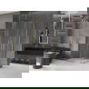 Mexen Velar Duo stumdoma dušo kabina 100 x 90 cm, Skaidrus, auksinė - 871-100-090-02-50