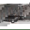 Mexen Velar Duo stumdomoji dušo kabina 90 x 80 cm, permatoma, rausvo aukso spalvos - 871-090-080-02-60