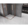 Mexen Velar Duo stumdoma dušo kabina 80 x 80 cm, permatomas, šlifuoto vario - 871-080-080-02-65