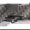 Mexen Velar Duo stumdoma dušo kabina 90 x 80 cm, Skaidrus, varis šlifuotas - 871-090-080-02-65