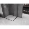 Mexen Velar Dviejų dalių stumdomos dušo kabinos 90 x 80 cm, skaidri, šešėlinė pilka šlifuota - 871-090-080-02-66