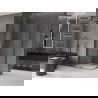 Mexen Velar Duo stumdoma dušo kabina 100 x 90 cm, Skaidrus, gun gray šlifuotas - 871-100-090-02-66