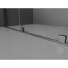 Mexen Velar Duo stumdoma dušo kabina 100 x 90 cm, Skaidrus, gun gray šlifuotas - 871-100-090-02-66