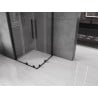 Mexen Velar Dviguba stumdomoji dušo kabina 80 x 80 cm, skaidri, juoda - 871-080-080-02-70
