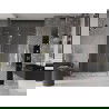 Mexen Velar Duo stumdomos dušo durys 140 cm, Skaidrus, Auksinė - 871-140-000-02-50