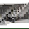 Mexen Velar Duo stumdomos dušo durys 140 cm, skaidrios, auksinės šlifuotos - 871-140-000-02-55