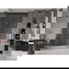 Mexen Velar Duo stumdomos dušo durys 140 cm, Skaidrus, Rožinio aukso - 871-140-000-02-60