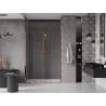 Mexen Velar Duo slankiojančios dušo durys 150 cm, permatomos, rožinis auksas - 871-150-000-02-60