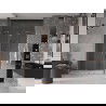 Mexen Velar Duo stumdomos dušo durys 140 cm, Skaidrus, varis šlifuotas - 871-140-000-02-65