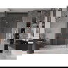 Mexen Velar Duo stumdomos dušo durys 140 cm, Skaidrus, varis šlifuotas - 871-140-000-02-65