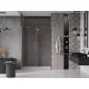 Mexen Velar Duo stumdomos dušo durys 160 cm, Skaidrus, varis šlifuotas - 871-160-000-02-65