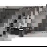 Mexen Velar Duo stumdomos dušo durys 150 cm, Skaidrus, gun gray šlifuotas - 871-150-000-02-66