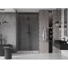 Mexen Velar Duo stumdomos dušo durys 160 cm, Skaidrus, gun gray šlifuotas - 871-160-000-02-66