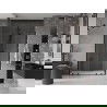 Mexen Velar Duo stumdomos dušo durys 140 cm, Skaidrus, Juodas - 871-140-000-02-70