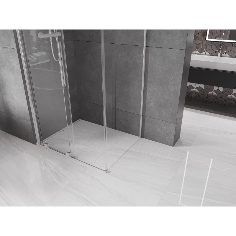 Mexen Velar stumdoma dušo kabina 90 x 80 cm, skaidri, chromuota - 871-090-080-01-01