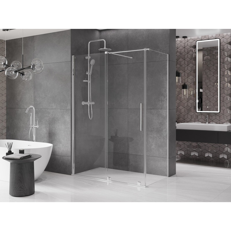 Mexen Velar stumiama dušo kabina 130 x 70 cm, skaidri, chromuota - 871-130-070-01-01