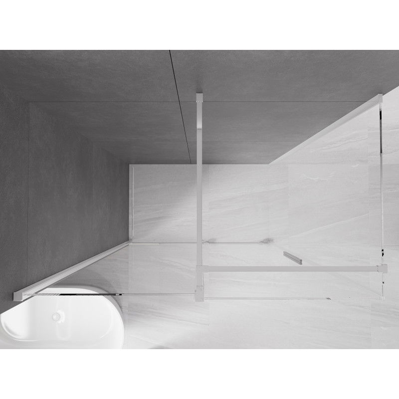 Mexen Velar stumdomas dušo kabina, 160 x 90 cm, skaidrus, chromas - 871-160-090-01-01