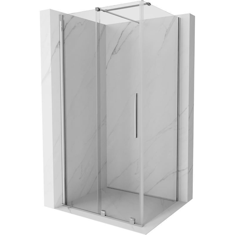 Mexen Velar stumdomos dušo kabinos 90 x 75 cm, skaidrus, chromas - 871-090-075-01-01