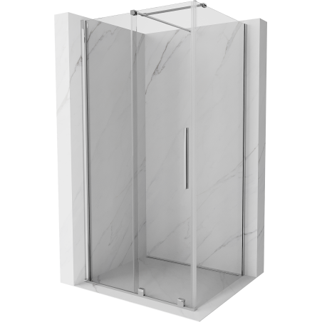 Mexen Velar stumdomos dušo kabinos 90 x 75 cm, skaidrus, chromas - 871-090-075-01-01