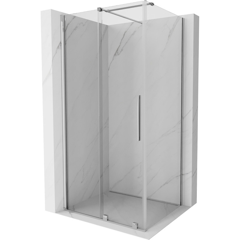 Mexen Velar stumdomas dušo kabinas 90 x 85 cm, skaidrus, chromas - 871-090-085-01-01