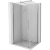 Mexen Velar stiklinė dušo kabina 140 x 90 cm, skaidri, chromas - 871-140-090-01-01