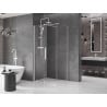 Mexen Velar stumdomas dušo kabinas 120 x 80 cm, permatomas, baltas - 871-120-080-01-20