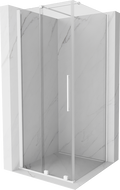 Mexen Velar stumdoma dušo kabina 110 x 110 cm, permatomas, balta - 871-110-110-01-20