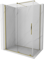Mexen Velar stumdomas dušo kabinas 150 x 80 cm, skaidrus, auksinis - 871-150-080-01-50
