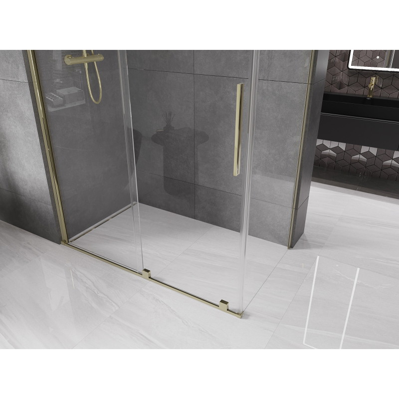 Mexen Velar 150 x 85 cm stumdomos dušo kabina, permatoma, auksinė - 871-150-085-01-50