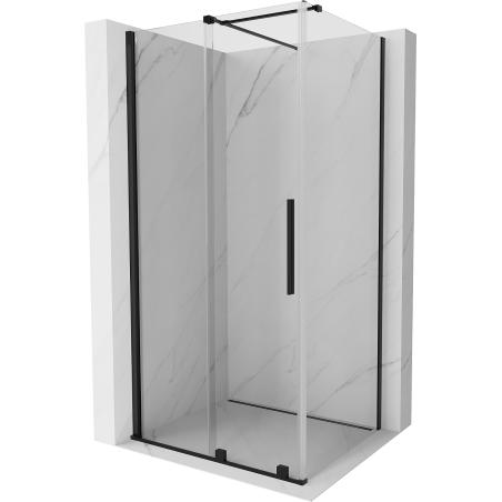 Mexen Velar slankiojanti dušo kabina 120 x 85 cm, skaidri, juoda - 871-120-085-01-70