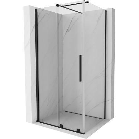 Mexen Velar stumdomas dušo kabina 130 x 85 cm, skaidri, juoda - 871-130-085-01-70