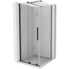 Mexen Velar stumdymetrinė stumdoma dušo kabina 110 x 110 cm, permatoma, juoda - 871-110-110-01-70