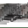 Mexen Velar stumdoma dušo kabina 140 x 80 cm, Skaidrus, Juodas - 871-140-080-01-70