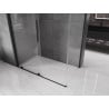 Mexen Velar slankiojanti dušo kabina 160 x 80 cm, permatoma, juoda - 871-160-080-01-70