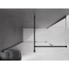 Mexen Velar slankiojanti dušo kabina 160 x 80 cm, permatoma, juoda - 871-160-080-01-70