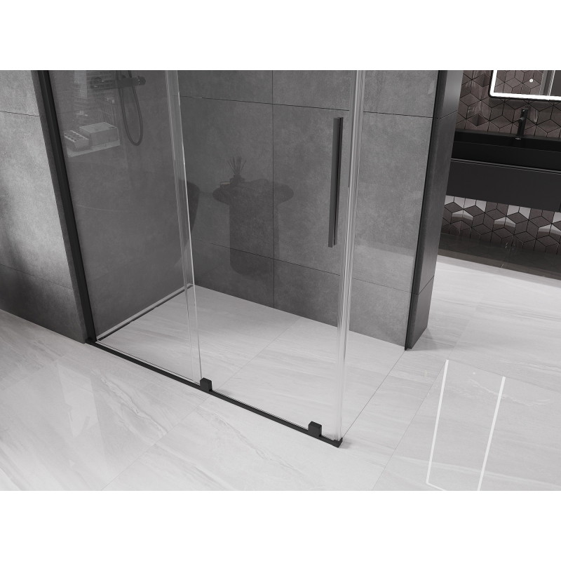 Mexen Velar stumdomas dušo kabina 160 x 85 cm, skaidri, juoda - 871-160-085-01-70