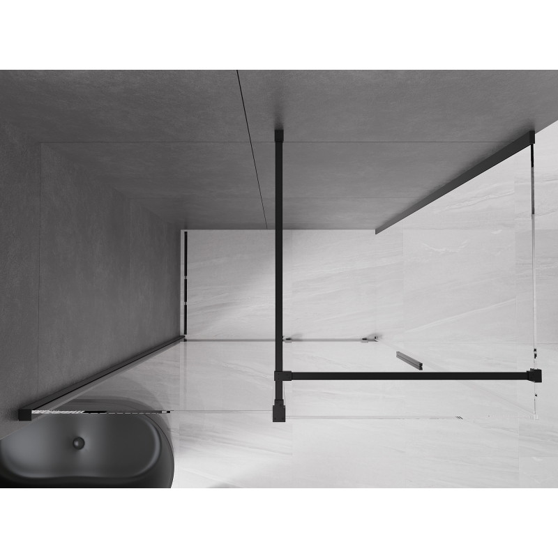 Mexen Velar stumdomas dušo kabina 160 x 85 cm, skaidri, juoda - 871-160-085-01-70